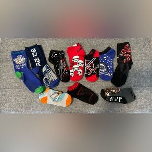 Star Wars Themed Ankle Socks Set - Multicolor